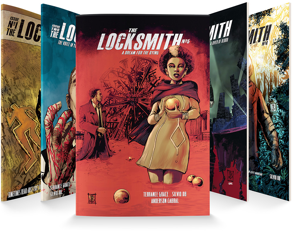 The Locksmith comic and graphic novel - noir sci-fi fantasy
